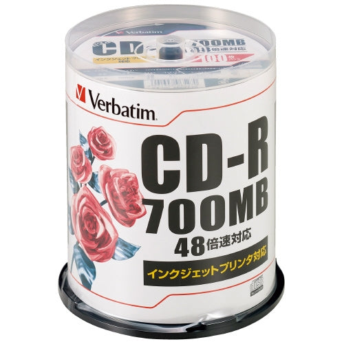 Verbatim データ用CD-R 100枚入り SR80PP100 4991348065270
