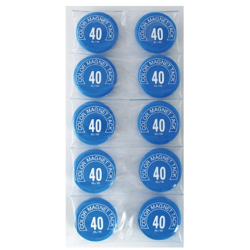 Mitsuya Color Magnet MR-40 Blue 40mm 10 pieces 4902787412518