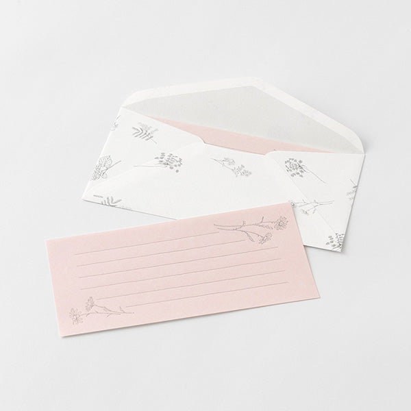 ミドリ 一筆箋封筒付花色和紙 89573006 4902805895736（5セット）