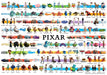 مجموعة Tenyo DW-1000-007 Disney/Pixar (21 عملاً) 4905823940075
