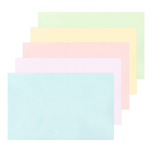 ミドリカラーレターセット 5色 便箋30枚+封筒10枚 91800-589 デザインフィル 4902805114271