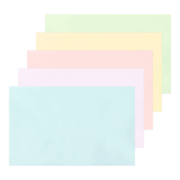 ミドリカラーレターセット 5色 便箋30枚+封筒10枚 91800-589 デザインフィル 4902805114271