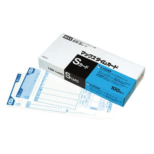 マックス タイムカード ER-S 100枚入 4902870012076