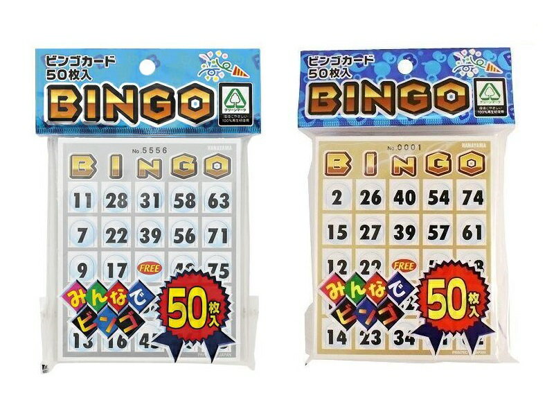 Carte de bingo Hanayama 50 4977513053617