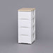 PLUS（プラス）オフィス家具 ウッドトップチェスト 4段 HG-324 ホワイト　