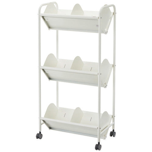 PLUS（プラス）オフィス家具 ☆ファイルワゴン BR-3S 3段 ホワイト　4522977200345