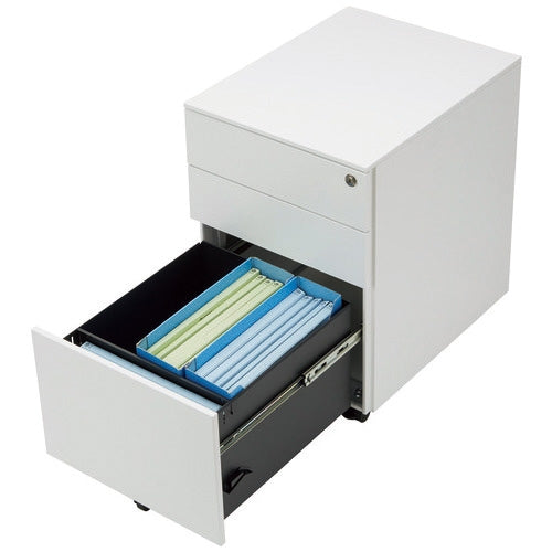 PLUS（プラス）オフィス家具 ワゴン シリンダー錠 FWGN-DY39K WHAL　4942646171330