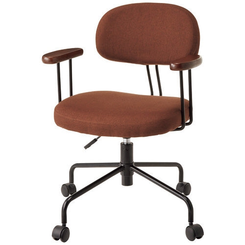 PLUS（プラス）オフィス家具 事務イス OCQ23F ブラウン 布張り　4942646171750