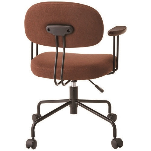 PLUS（プラス）オフィス家具 事務イス OCQ23F ブラウン 布張り　4942646171750