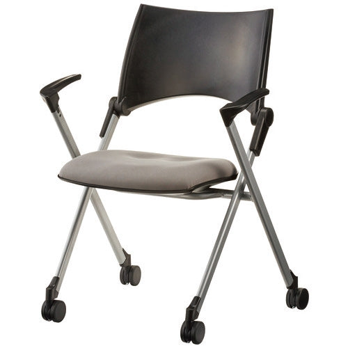 PLUS（プラス）オフィス家具 会議イス MCN23A グレー 肘付　4942646171811