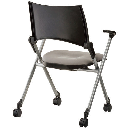 PLUS（プラス）オフィス家具 会議イス MCN23A グレー 肘付　4942646171811