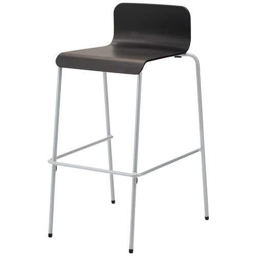 PLUS（プラス）オフィス家具 ハイチェア UB-4N シルバー脚　