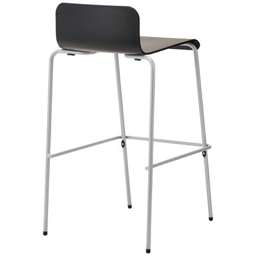 PLUS（プラス）オフィス家具 ハイチェア UB-4N シルバー脚　