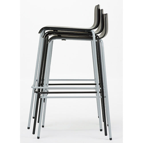 PLUS（プラス）オフィス家具 ハイチェア UB-4N シルバー脚　