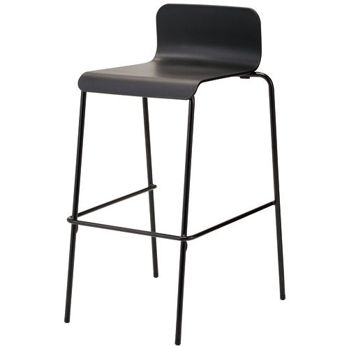 PLUS（プラス）オフィス家具 ハイチェア UB-4N ブラック脚　