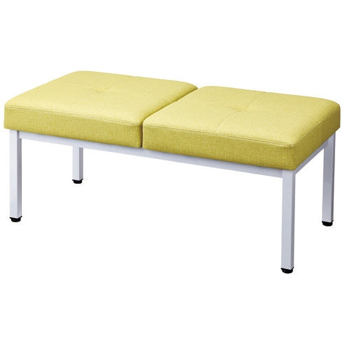 PLUS（プラス）オフィス家具 ロビーチェア L02W ライトグリーン 2人掛　4933178178577