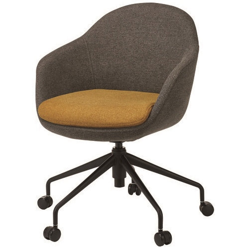 PLUS（プラス）オフィス家具 ラウンジチェア SX-01GY-YE　4542883010517