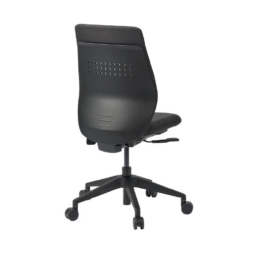 PLUS（プラス）オフィス家具 事務イス NC-R200 ダークグレー 布張り　