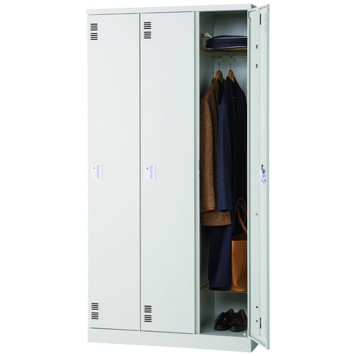 PLUS（プラス）オフィス家具 ロッカー JT-L3K-AJ 3人用 アジャスター付　
