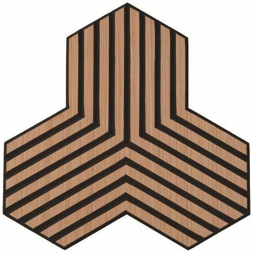 PLUS（プラス）オフィス家具 マグネット付吸音木目パネル_ブラック　4971881184218