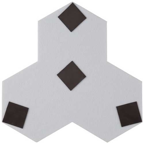 PLUS（プラス）オフィス家具 マグネット付吸音木目パネル_ホワイト　4971881184386