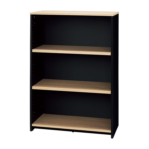 PLUS（プラス）オフィス家具 ローシェルフ オープン ブラック RFPSL-NB　