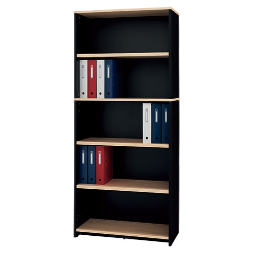 PLUS（プラス）オフィス家具 ハイシェルフ オープン ブラック RFPSH-NB　