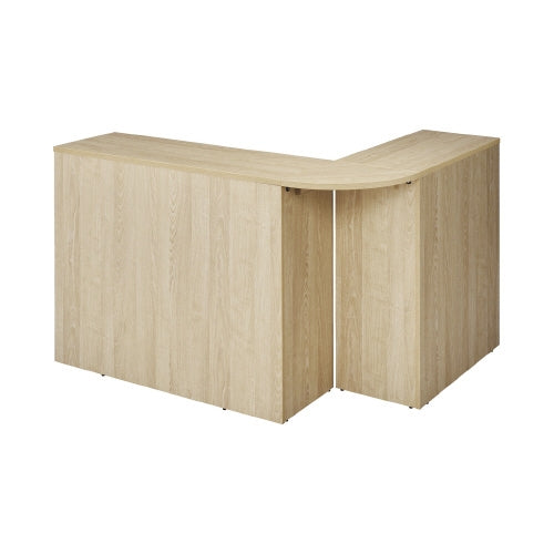 PLUS（プラス）オフィス家具 ハイカウンター コーナーD394 ナチュラル　4573242551969