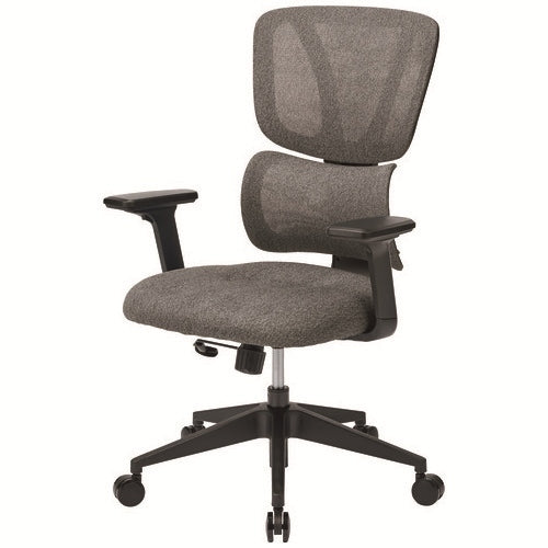 PLUS（プラス）オフィス家具 事務イス 肘付 OCV23HH-ARS グレー　4942646024681