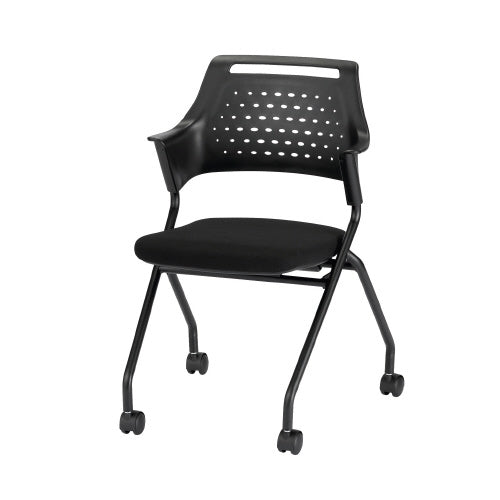 PLUS（プラス）オフィス家具 会議イス MC-587B(FG3)BK ブラック　