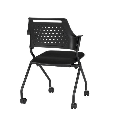 PLUS（プラス）オフィス家具 会議イス MC-587B(FG3)BK ブラック　
