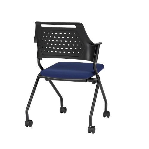PLUS（プラス）オフィス家具 会議イス MC-587B(FG3)DBU ダークブルー　