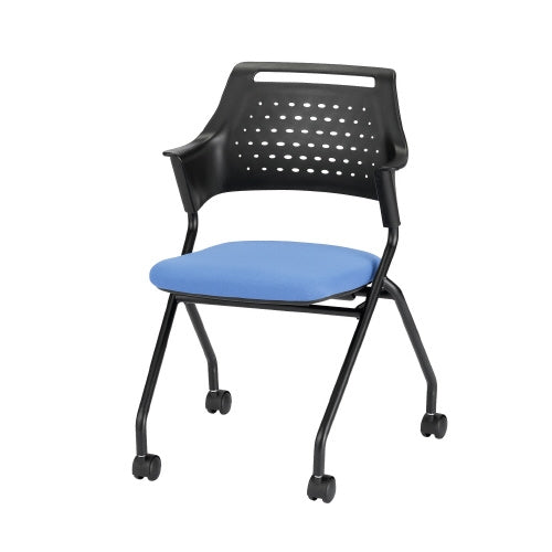 PLUS（プラス）オフィス家具 会議イス MC-587B(FG3)BU ブルー　