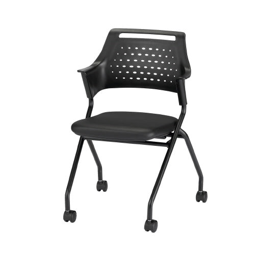PLUS（プラス）オフィス家具 会議イス MC-587B(VG1)BK ブラック　