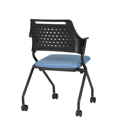 PLUS（プラス）オフィス家具 会議イス MC-587B(VG1)PBU ブルー　
