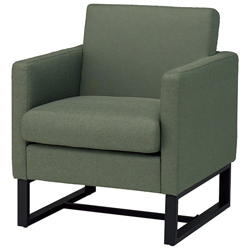 PLUS（プラス）オフィス家具 応接チェア RFSSF2-F1PGN グリーン 布 1人掛　