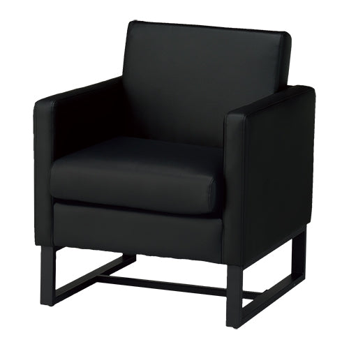 PLUS（プラス）オフィス家具 応接チェア RFSSF2-L1PBK ブラック 1人掛　