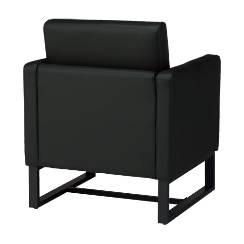 PLUS（プラス）オフィス家具 応接チェア RFSSF2-L1PBK ブラック 1人掛　