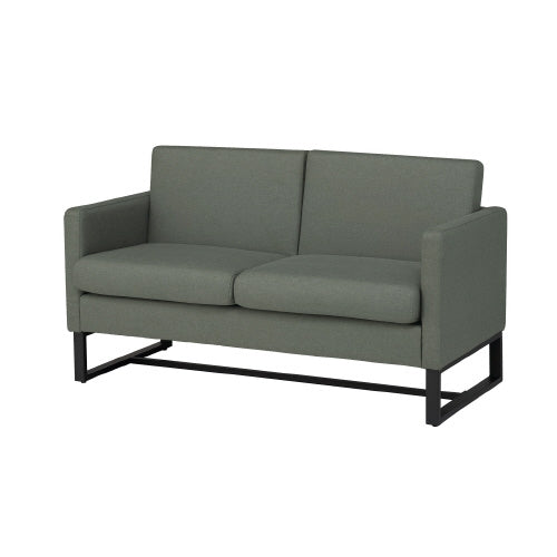 PLUS（プラス）オフィス家具 応接チェア RFSSF2-F2PGN グリーン 布 2人掛　