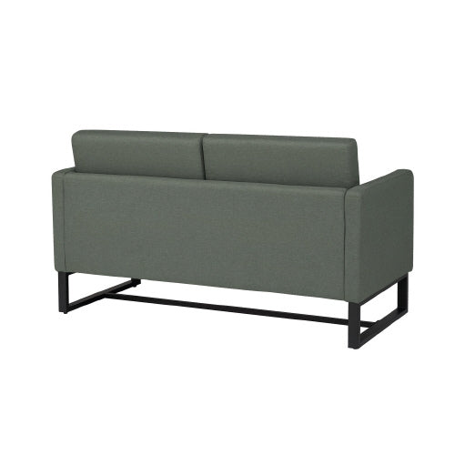 PLUS（プラス）オフィス家具 応接チェア RFSSF2-F2PGN グリーン 布 2人掛　