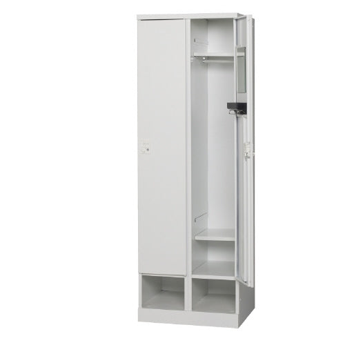 PLUS（プラス）オフィス家具 RLKロッカー RLK-TKD260-WTW 2人用 ホワイト　