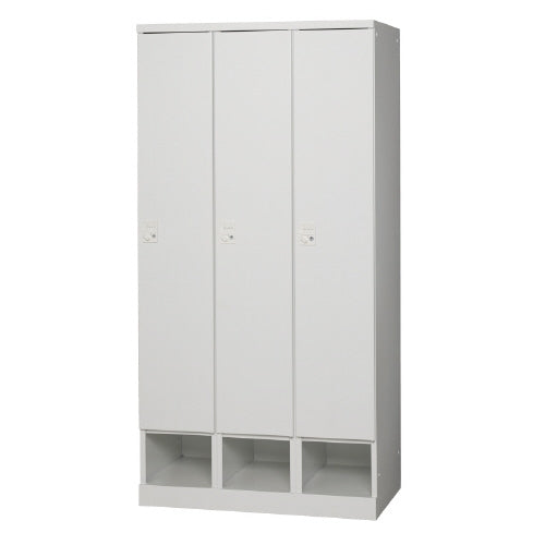 PLUS（プラス）オフィス家具 RLKロッカー RLK-TKD390-WTW 3人用 ホワイト　
