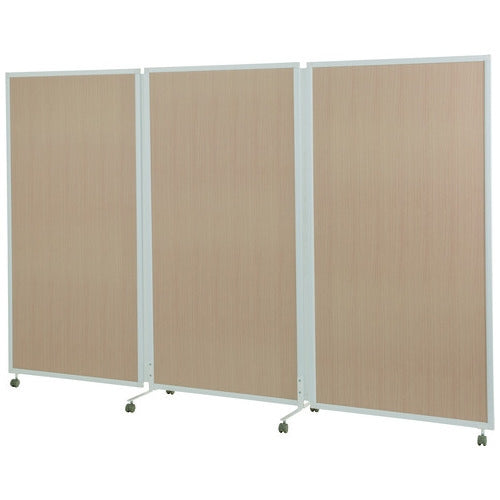 PLUS（プラス）オフィス家具 MJパネル3連スクリーン MJ-77 木目　4968644266540