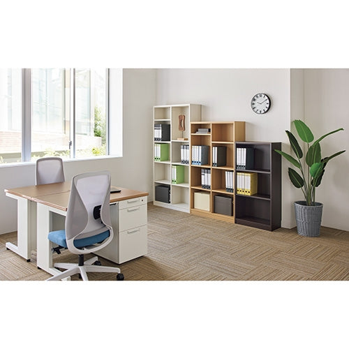 PLUS（プラス）オフィス家具 ☆木製棚タナリオ TNL-1587 ナチュラル　4967576446716