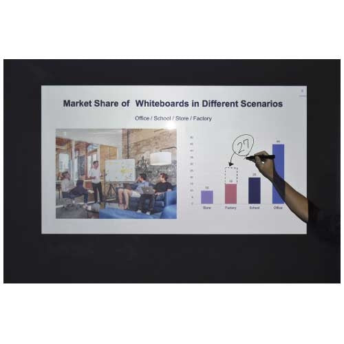 PLUS（プラス）オフィス家具 広幅マグネットWBシート(投影タイプ) MSJP-12180　4968757004619