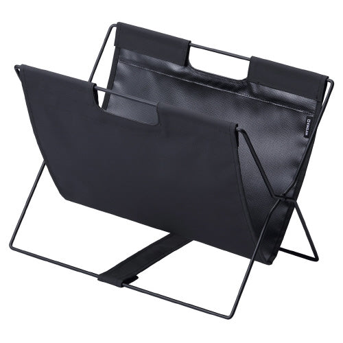 PLUS（プラス）オフィス家具 サイドバッグスタンド ターポリン 黒　4971881184416