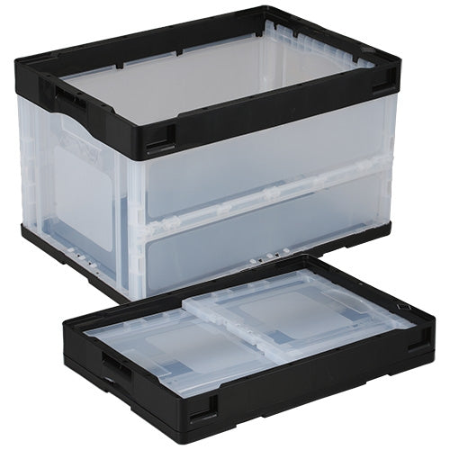 PLUS（プラス）オフィス家具 リサイクルPP配合折りたたみコンテナー CBS51NR　4534889426614