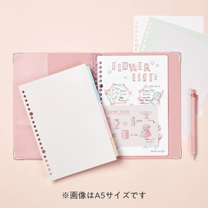 مؤشر علامة تبويب مغلفة بأوراق فضفاضة من Maruman لون معتدل 5 جبال <B5> LT5035 4979093503506 (10 مجموعات)