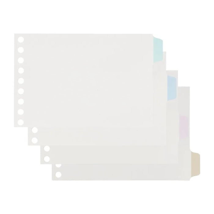 마루망 루스리프 라미네이트 탭 인덱스 마일드 컬러 4 피크 미니 사이즈 LT7034 4979093703401