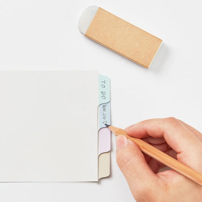 마루망 루스리프 라미네이트 탭 인덱스 마일드 컬러 4 피크 미니 사이즈 LT7034 4979093703401